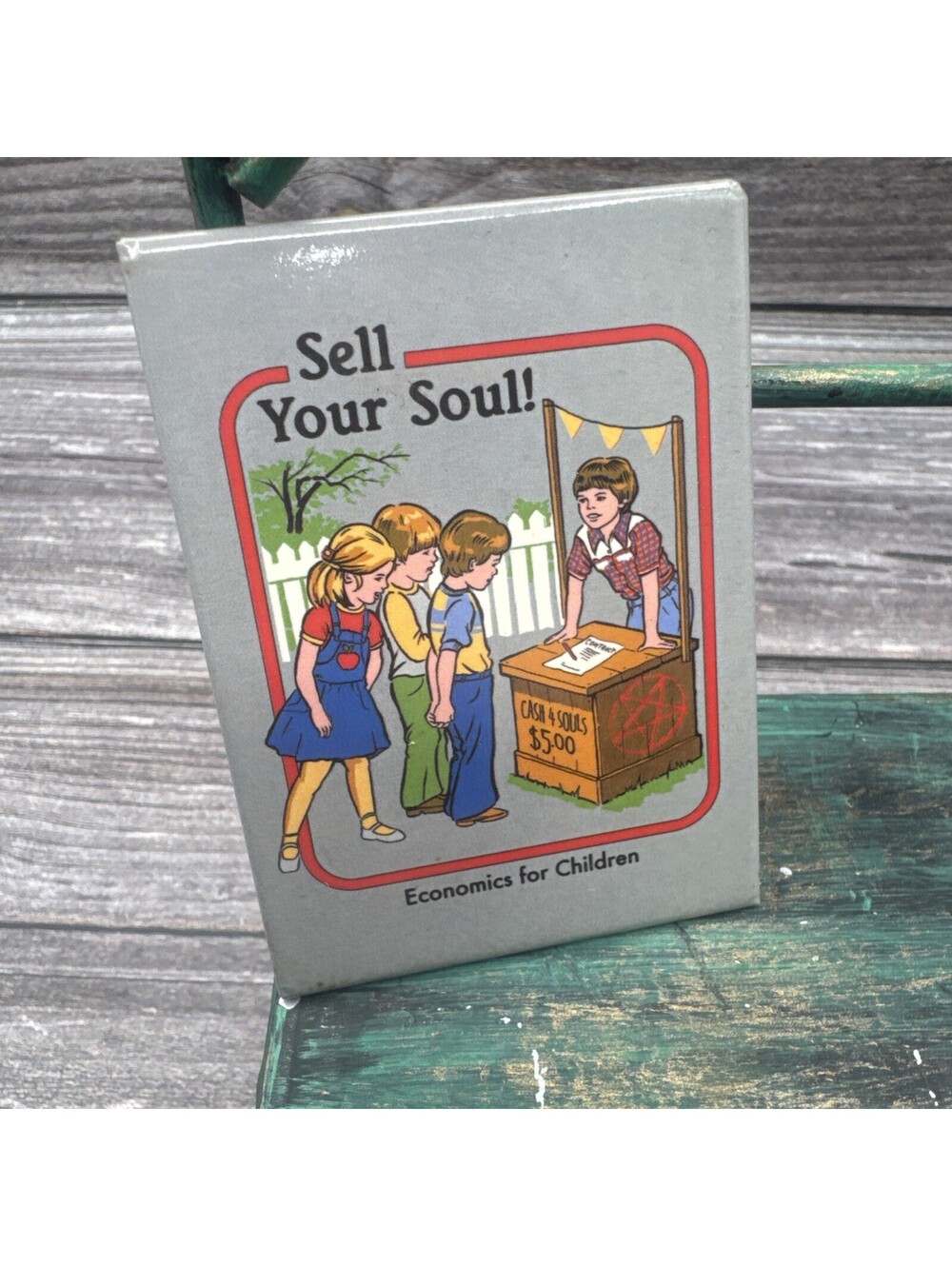 Steven Rhodes Warped Humor Sell Your Soul! Child Economics Refrigerator Magnet